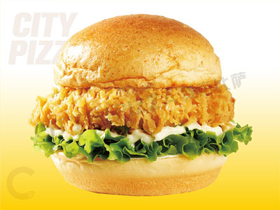 黃金勁脆雞排全麥漢堡